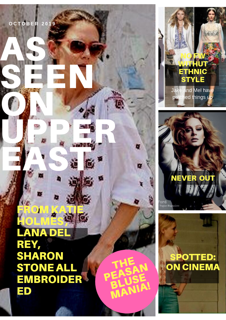 Spoted! The peasant blouse mania is going global