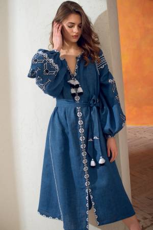 Lace Dress in Blue