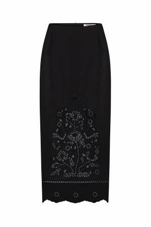 Tree of Life Skirt in Black