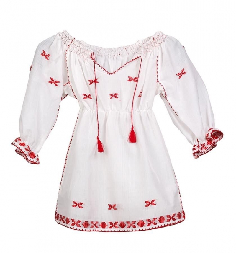 Artisan Woven Folk Dress For Baby Girl 0-12 Months