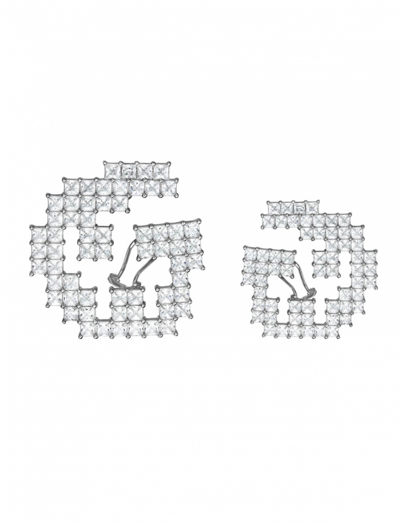 Claudia Florentina Romanian Smile Silver Earings