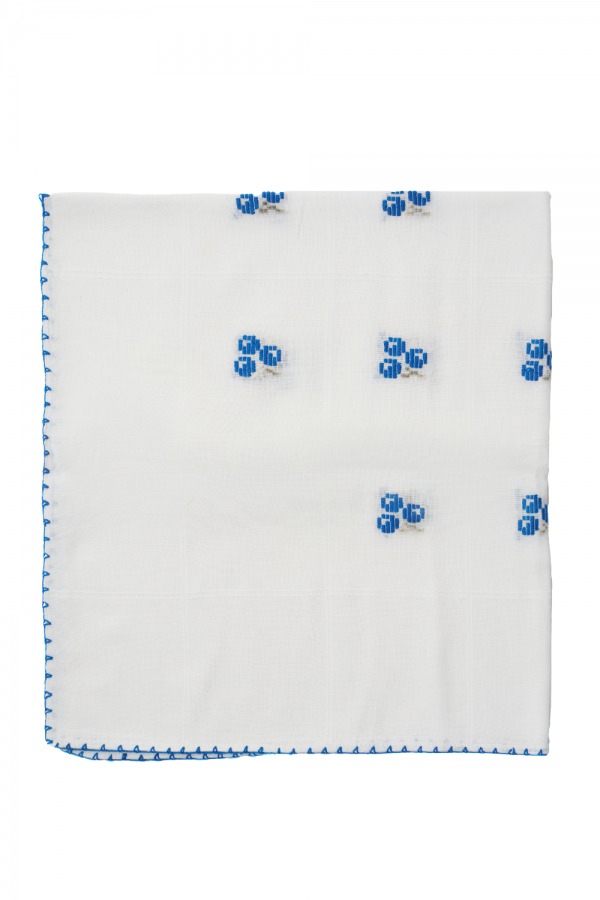 Cotton Handmade Tablecloth – “Cireșica” Folk Motif