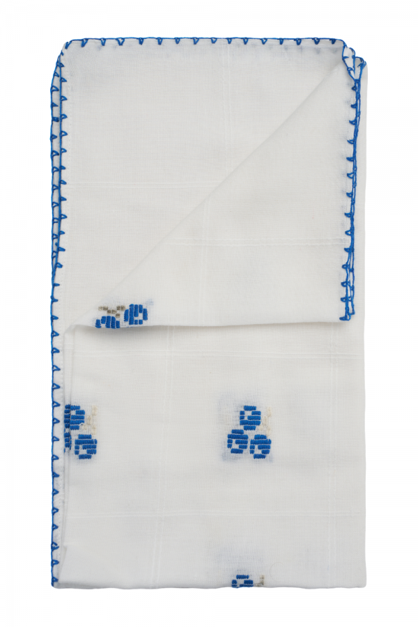 Cotton Handmade Tablecloth – “Cireșica” Folk Motif