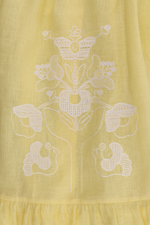 Family Tree Yellow Midi Dress
