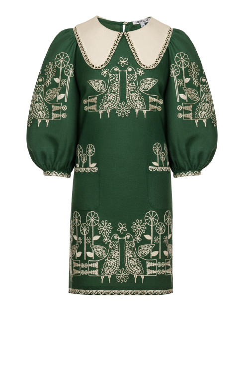 Zozulya Green Mini Dress