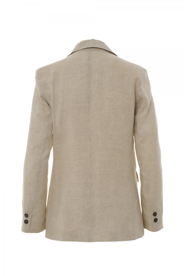 Linen Champagne Suit