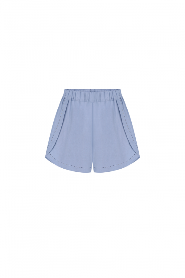 Merezhivo Linen Shorts in Blue