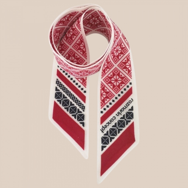 Red Stars Silk Bracelet with Protective Charm