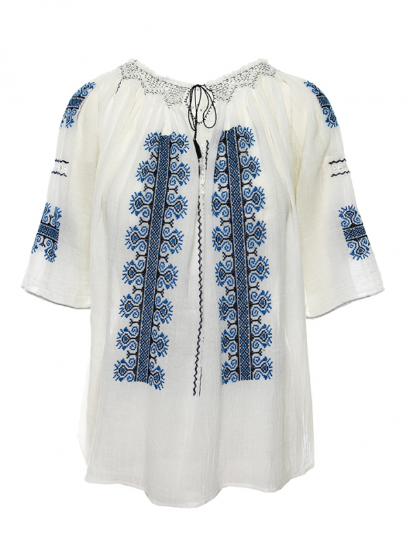 The Ram's Corn Handmade Romanian Blouse 