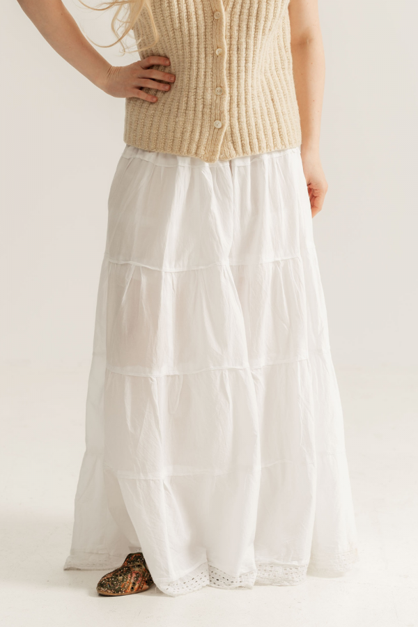 The Long White Skirt