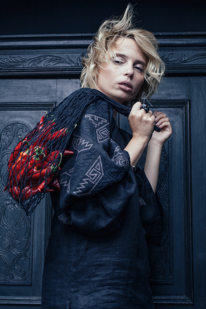 Bluza tip ie neagra “Black orchid”